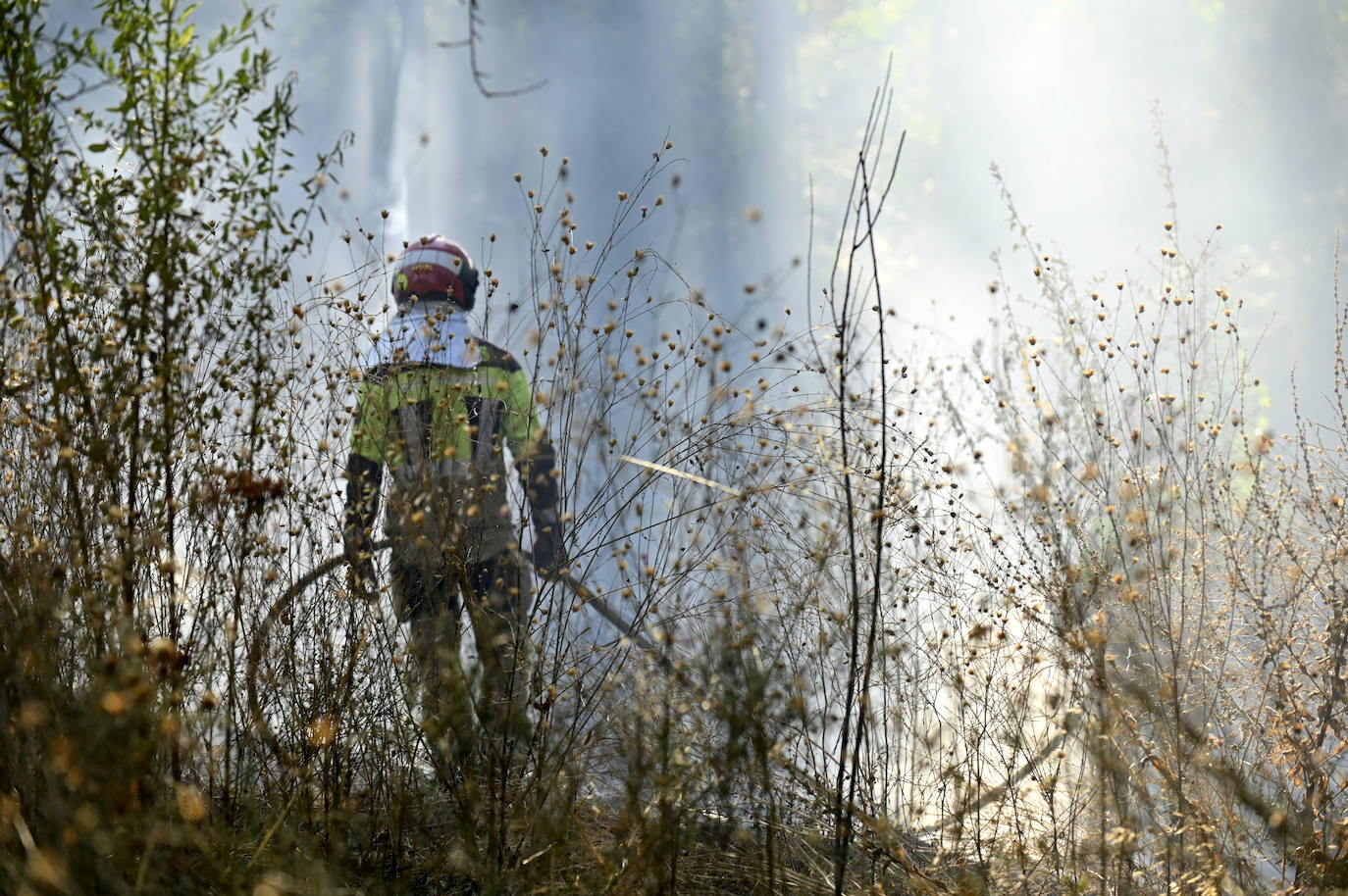 Los Bomberos sofocan dos incendios este viernes en Valladolid