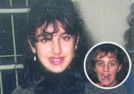 Imagen de archivo en la que aparece el cartel de las niñas de Aguilar.