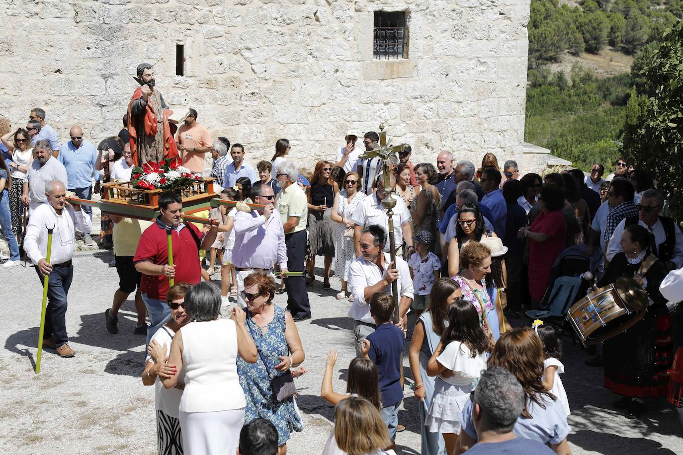 Procesión de San Bartolomé en Fompedraza