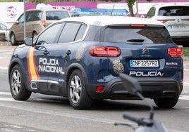 Vehículo de la Policía Nacional en Valladold.