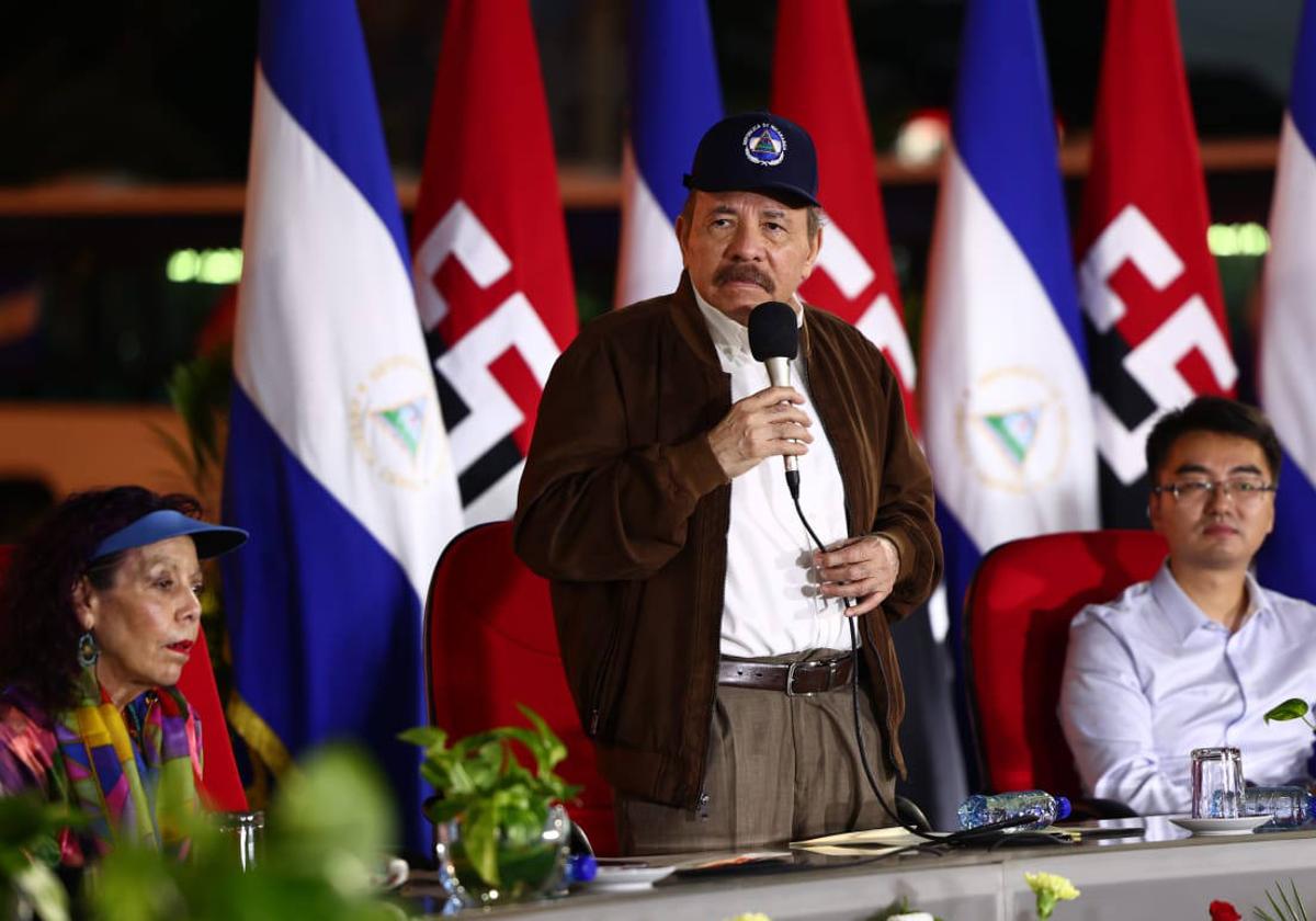 El presidente de Nicaragua, Daniel Ortega, en un acto oficial.