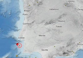 Mapa de localización del terremoto del Instituto Geográfico Nacional.