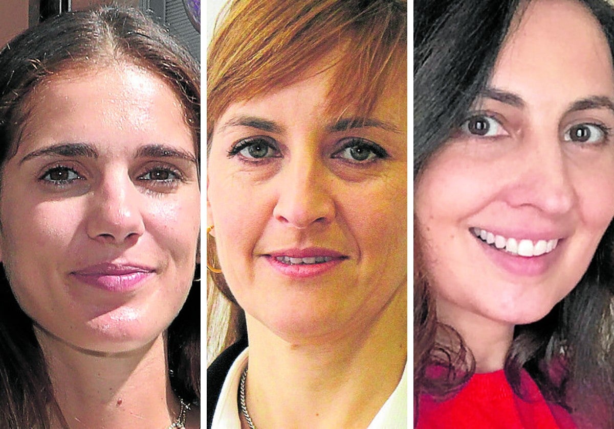 Marta García, Eva Villaver y Araceli Infante