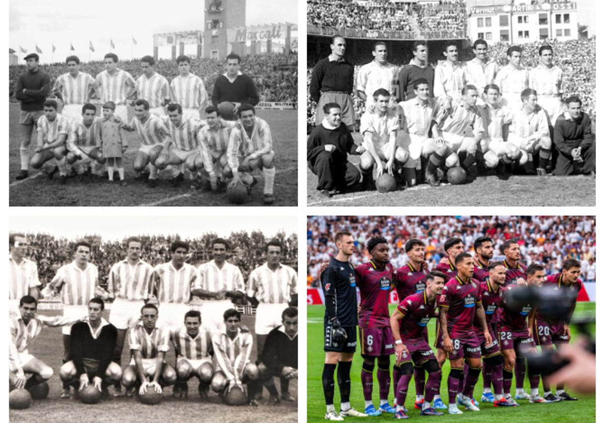 Diferentes onces del Real Valladolid que han hecho historia por diferentes motivos.