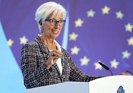 Christine Lagarde, presidenta del BCE.