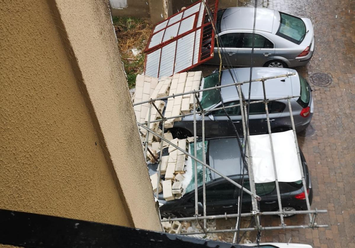 Imágenes de los efectos del vendaval en Medina de Rioseco