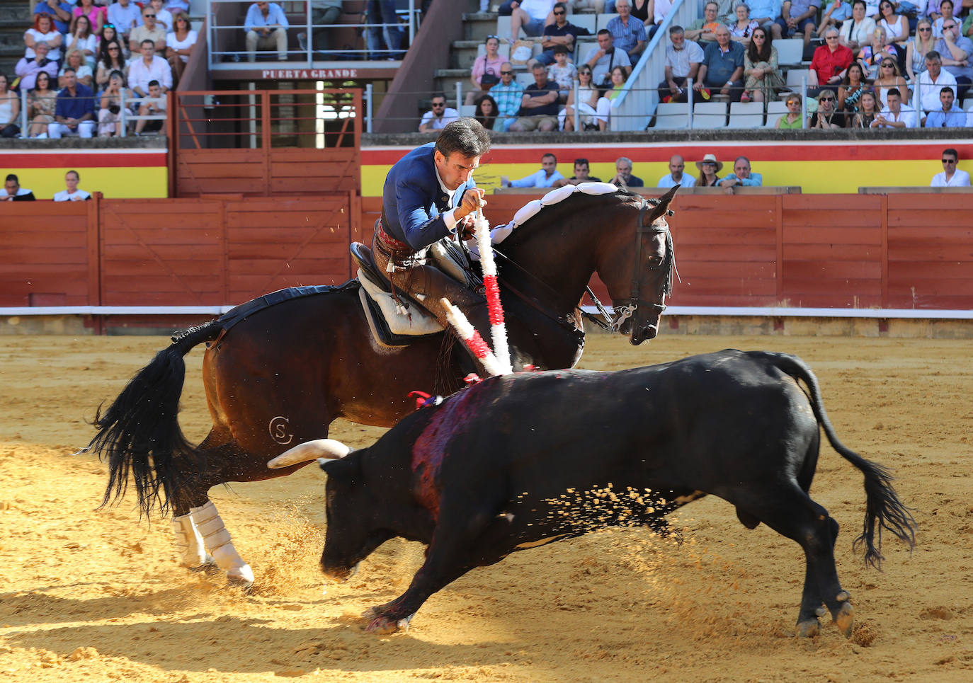 Triunfo del rejoneo en San Antolín