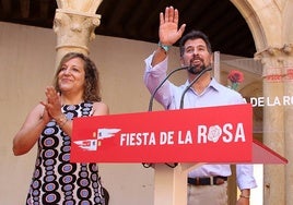 La eurodiputada Iratxe García y el secretario general del PSOE de Castilla y León, Luis Tudanca.