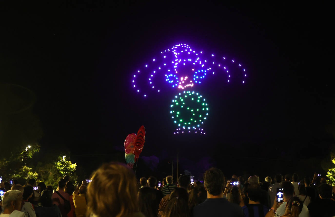 Cielo de luces, colores y formas en Palencia