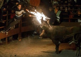 Una celebración del Toro de Júbilo en Medinaceli.