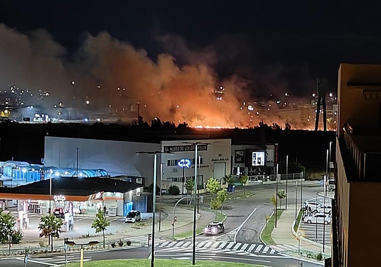 Imagen del incendio.