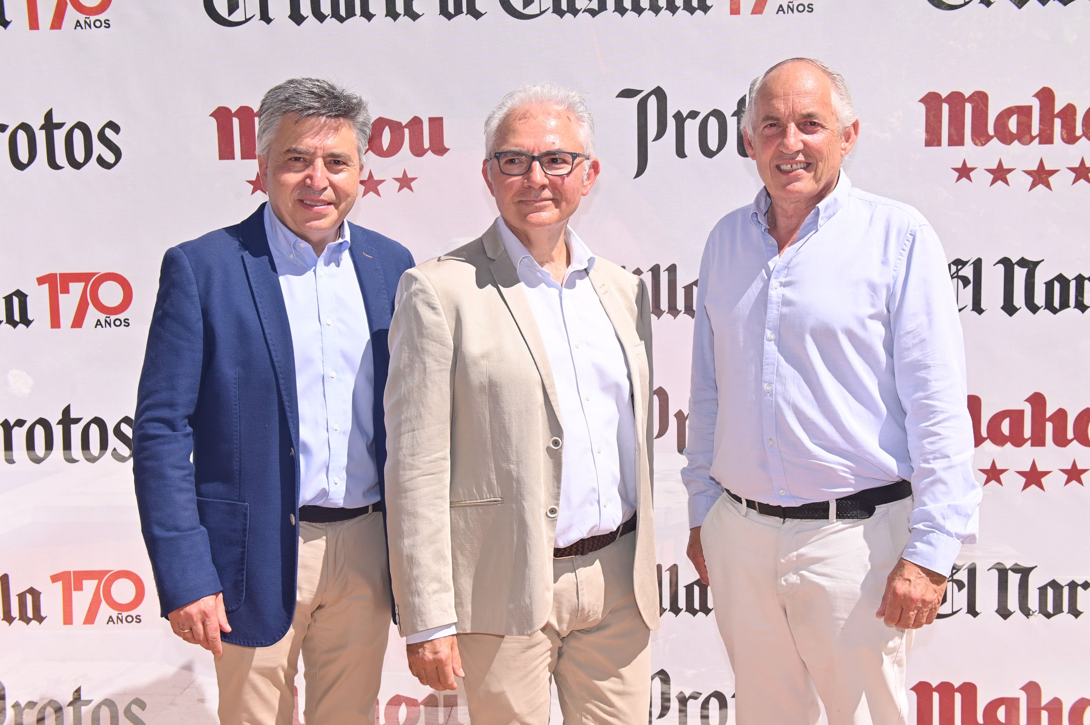 Elías Aguado (Cocope), José Manuel Gómez (Pinna Fidelis) y Jerónimo Lozano (Urcacyl).