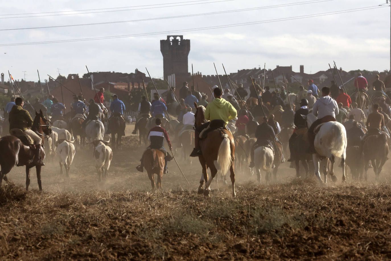 Imágenes del cuarto encierro de Medina del Campo