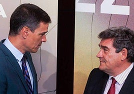 Pedro Sánchez y José Luis Escrivá.