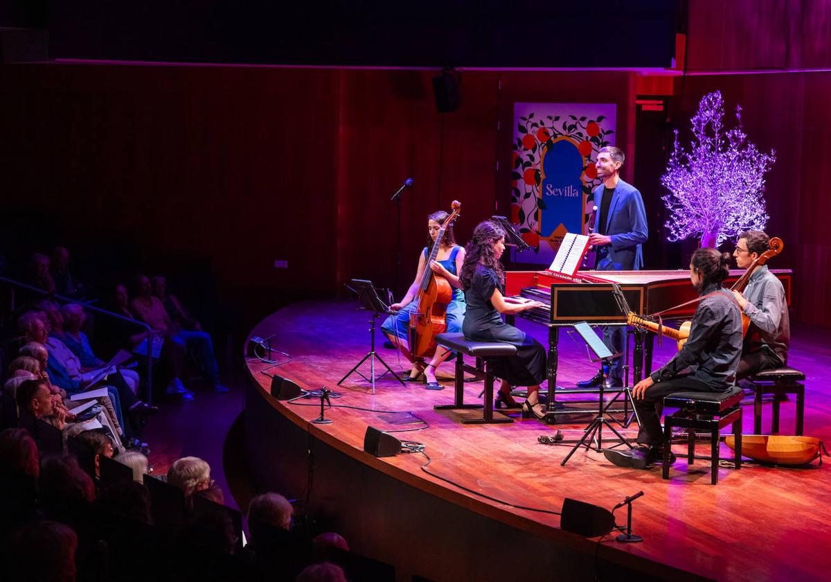 Un momento del concierto de Brezza, durante el concurso en Utrecht