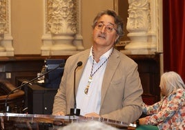 Ricardo Carrancio, durante la constitución de la Diputación de Palencia.