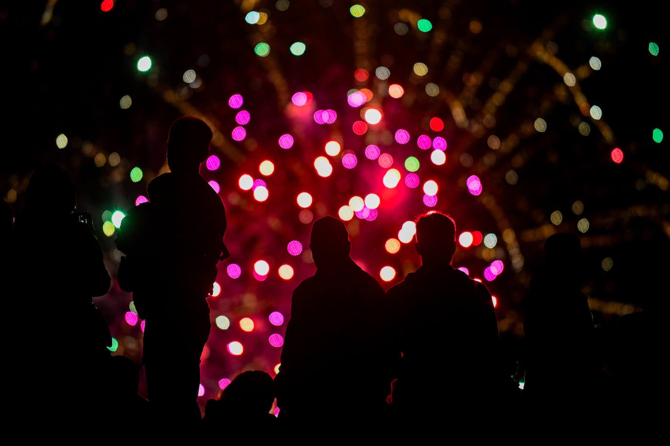 Las imágenes de los fuegos artificiales en Valladolid