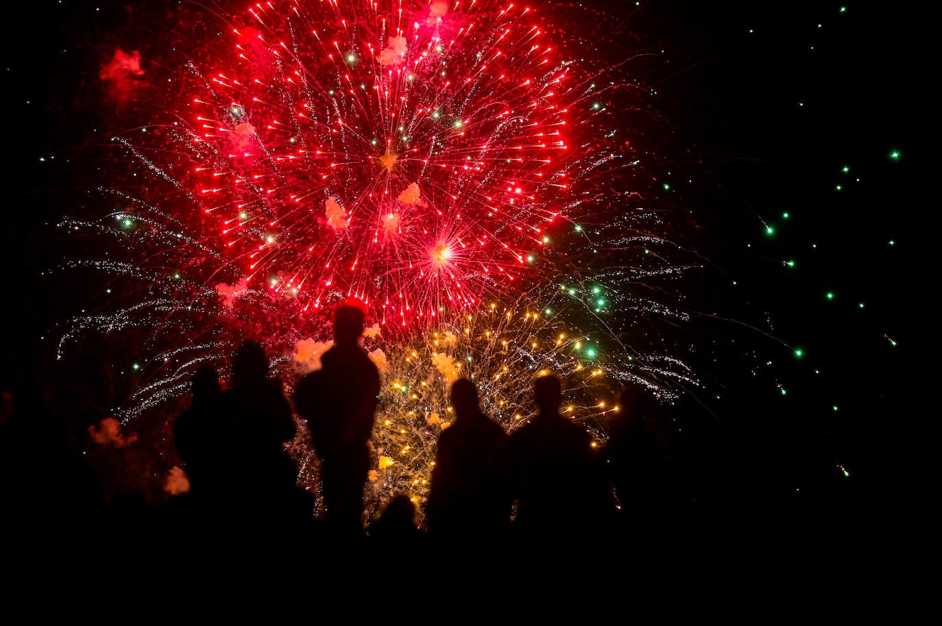 Las imágenes de los fuegos artificiales en Valladolid