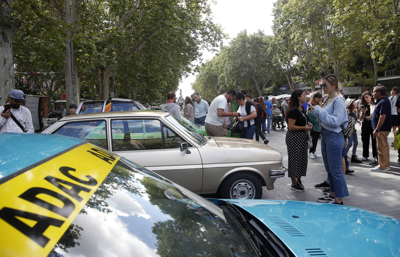 Los coches clásicos inundan la Acera de Recoletos de Valladolid