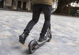 Imagen recurso de un patinete eléctrico, vehículo con el que se movía el acusado.