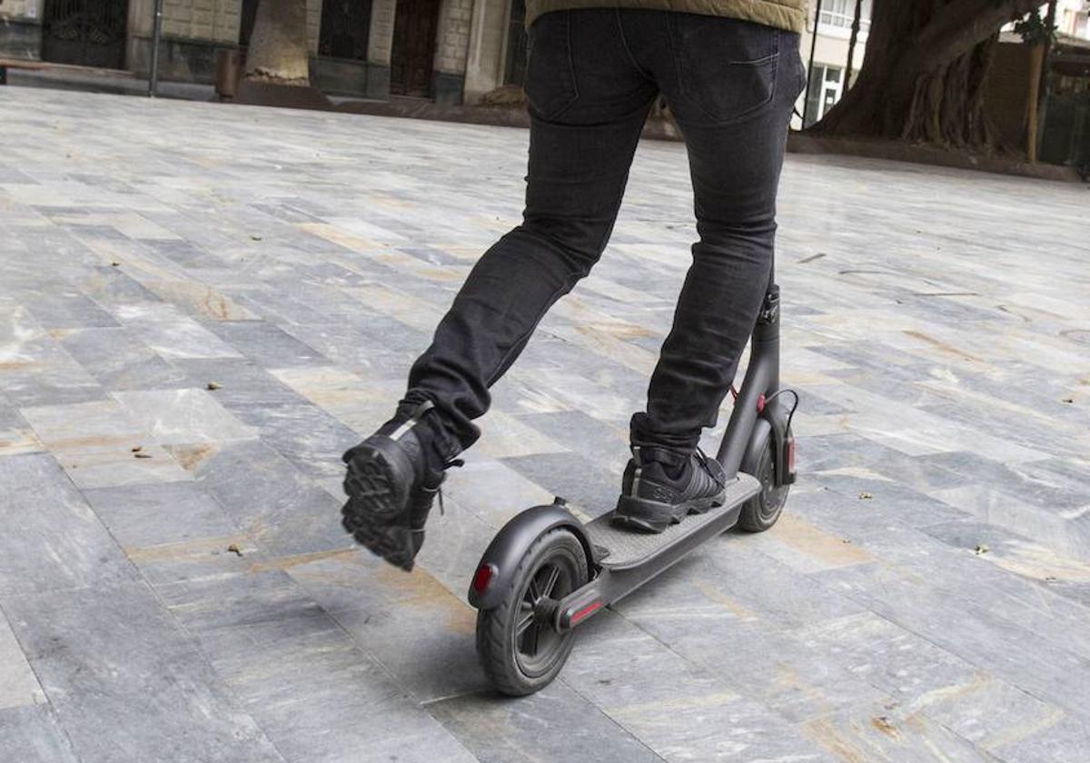 Imagen recurso de un patinete eléctrico, vehículo con el que se movía el acusado.