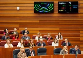 Resultado de la votación de la moción del PSOE sobre la necesidad de implantar un plan de salud mental en Castilla y León.