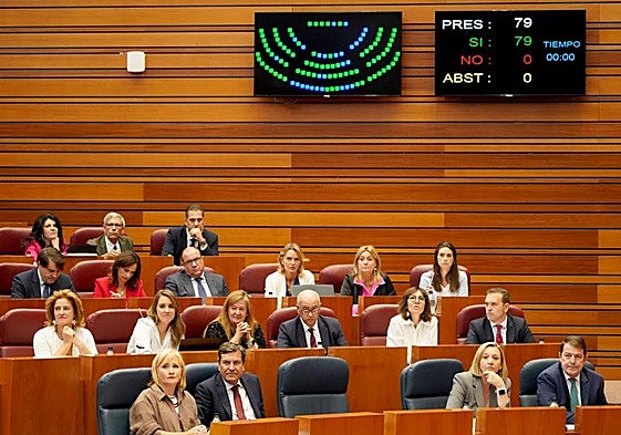 Resultado de la votación de la moción del PSOE sobre la necesidad de implantar un plan de salud mental en Castilla y León.