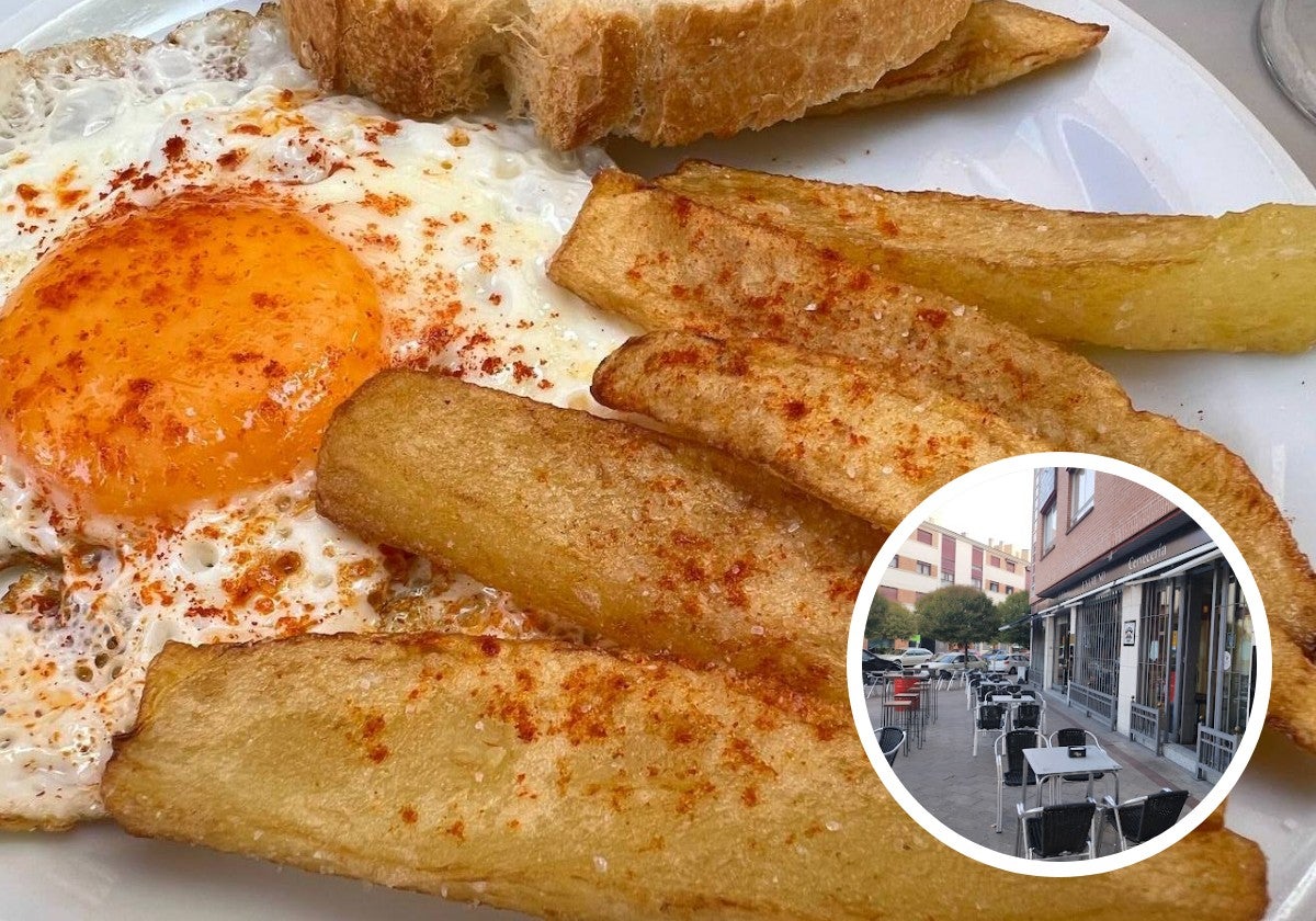 Un clásico plato de huevos con patatas gratis en el barrio de Covaresa
