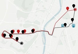 La línea 8 de Auvasa, una de las utilizadas por los vecinos de Parquesol para bajar al centro.