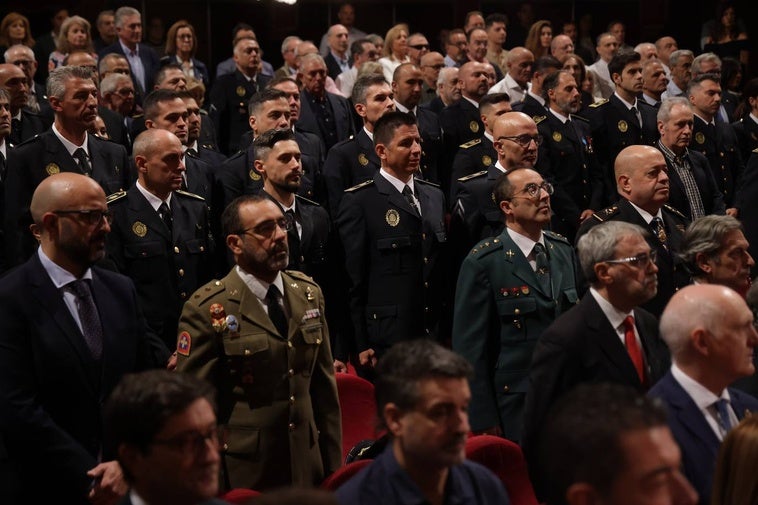 Agentes galardonados en el día de la Policía Municipal de Valladolid.