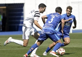 Berlanga, durante el partido ante el Ourense.