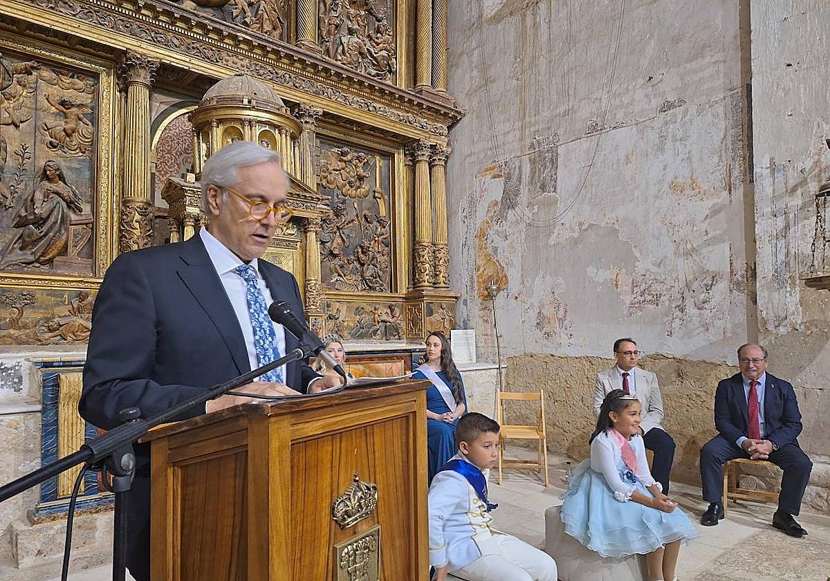 José Antonio Vega, durante el pregón.