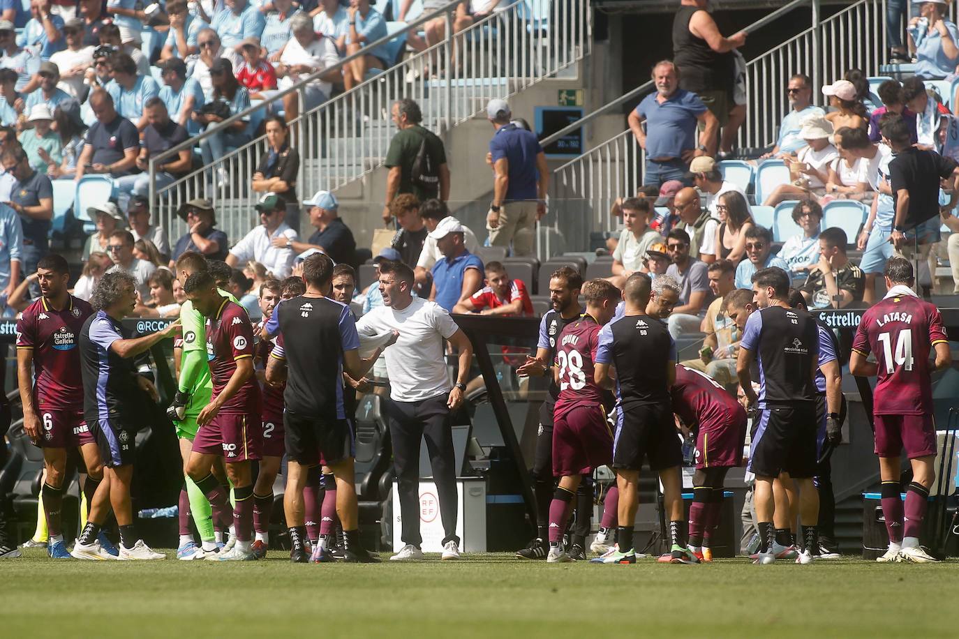 Las imágenes del partido entre el Celta de Vigo y el Real Valladolid