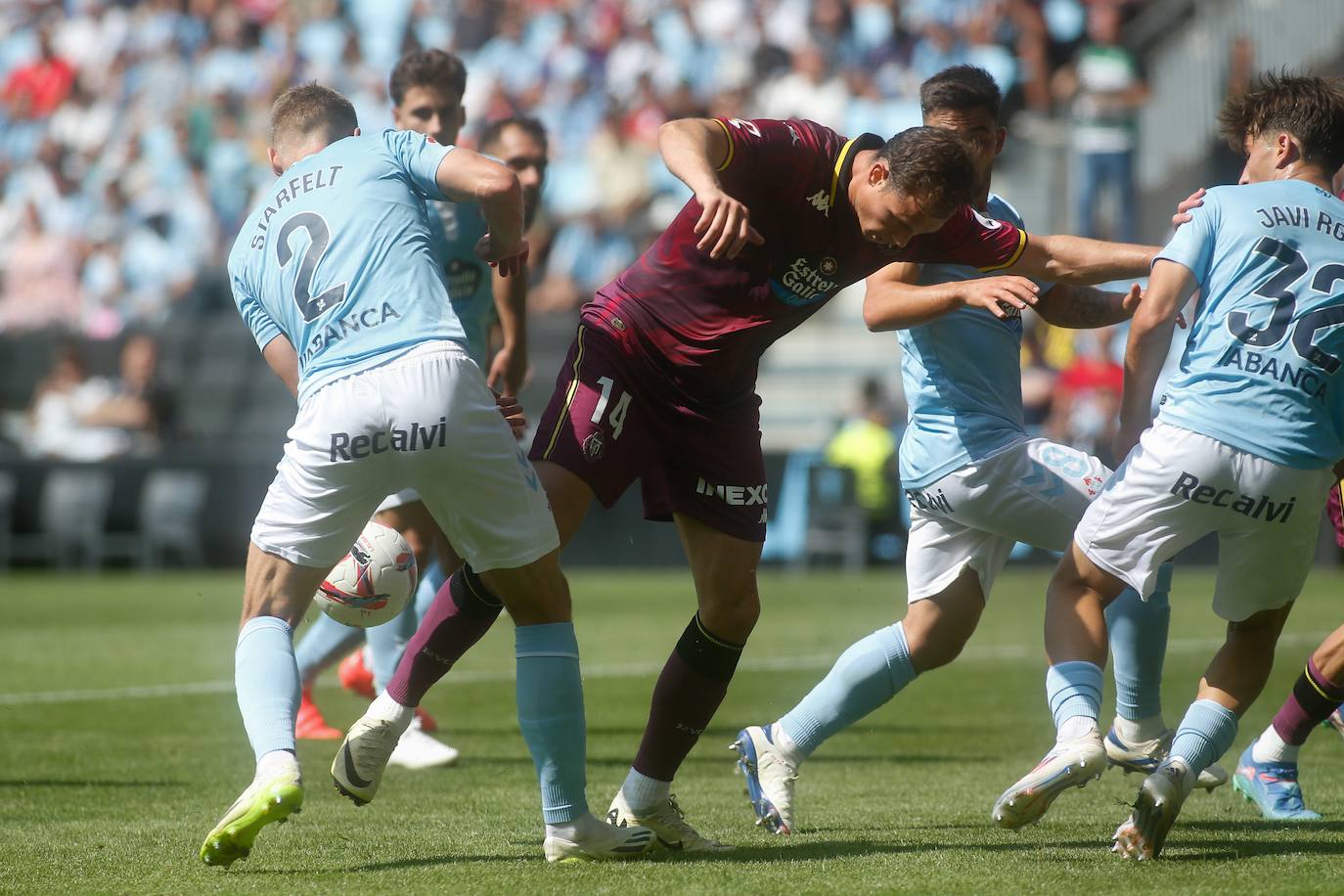 Las imágenes del partido entre el Celta de Vigo y el Real Valladolid