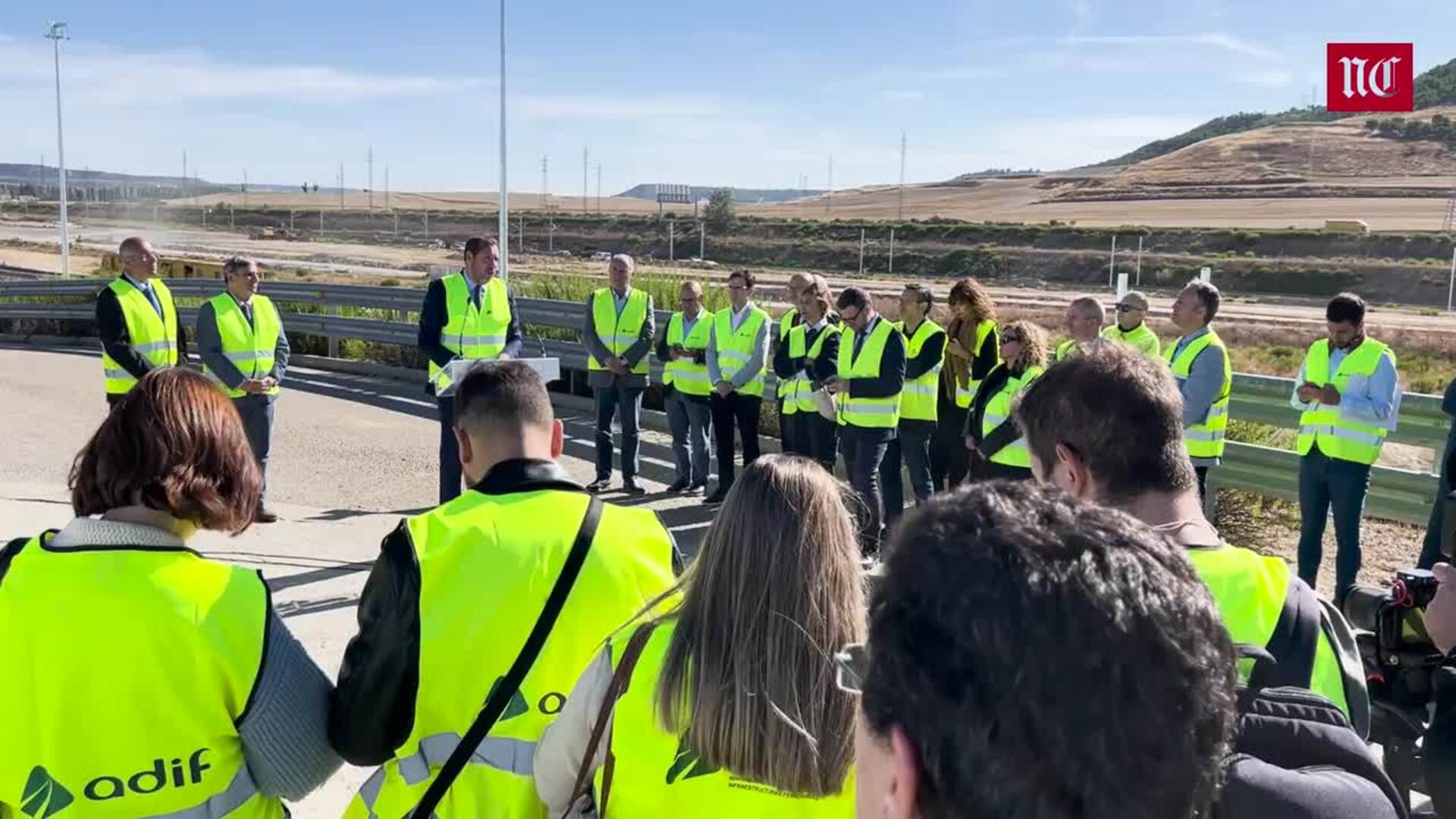 Visita del ministro de Transporte a las obras de la futura estación Intermodal de Valladolid