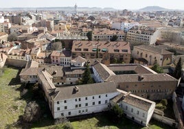 Vista área del convento de Las Catalinas, propiedad del Ayuntamiento de Valladolid.