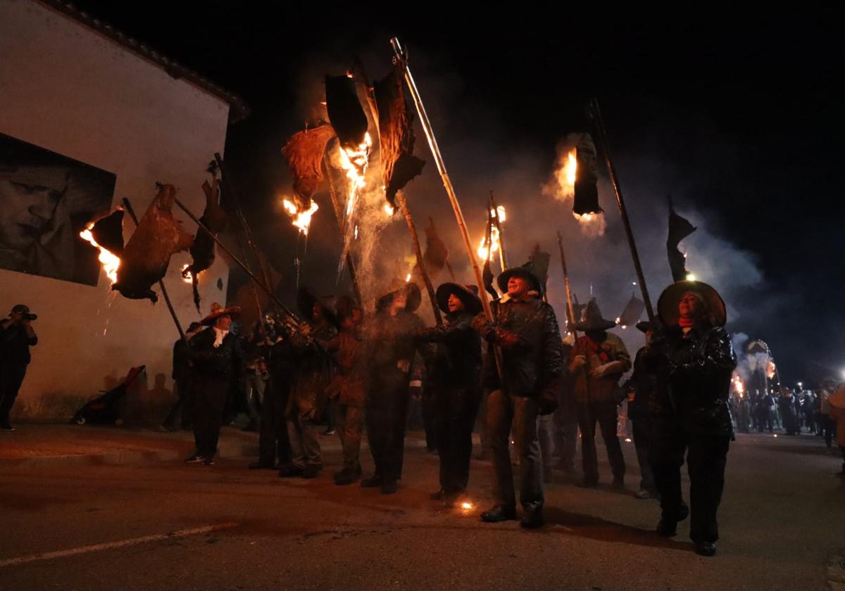 Mayorga, durante la procesión del Vítor en una edición anterior.