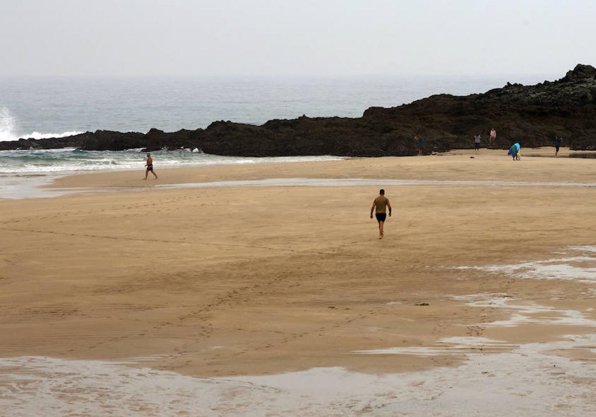 Una playa en la costa española.