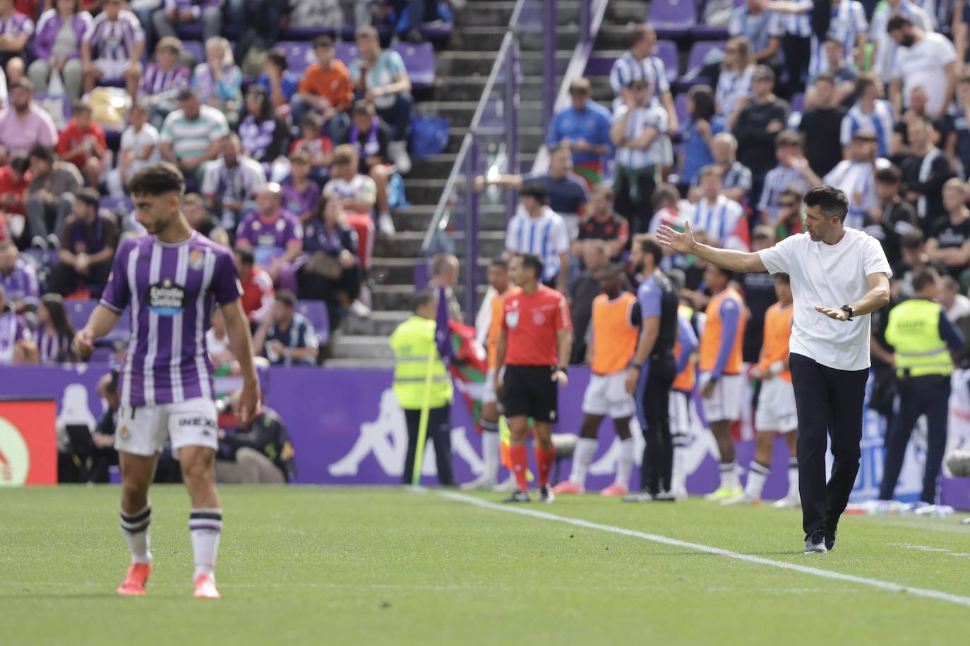 El empate en Zorrilla ante la Real Sociedad, en imágenes