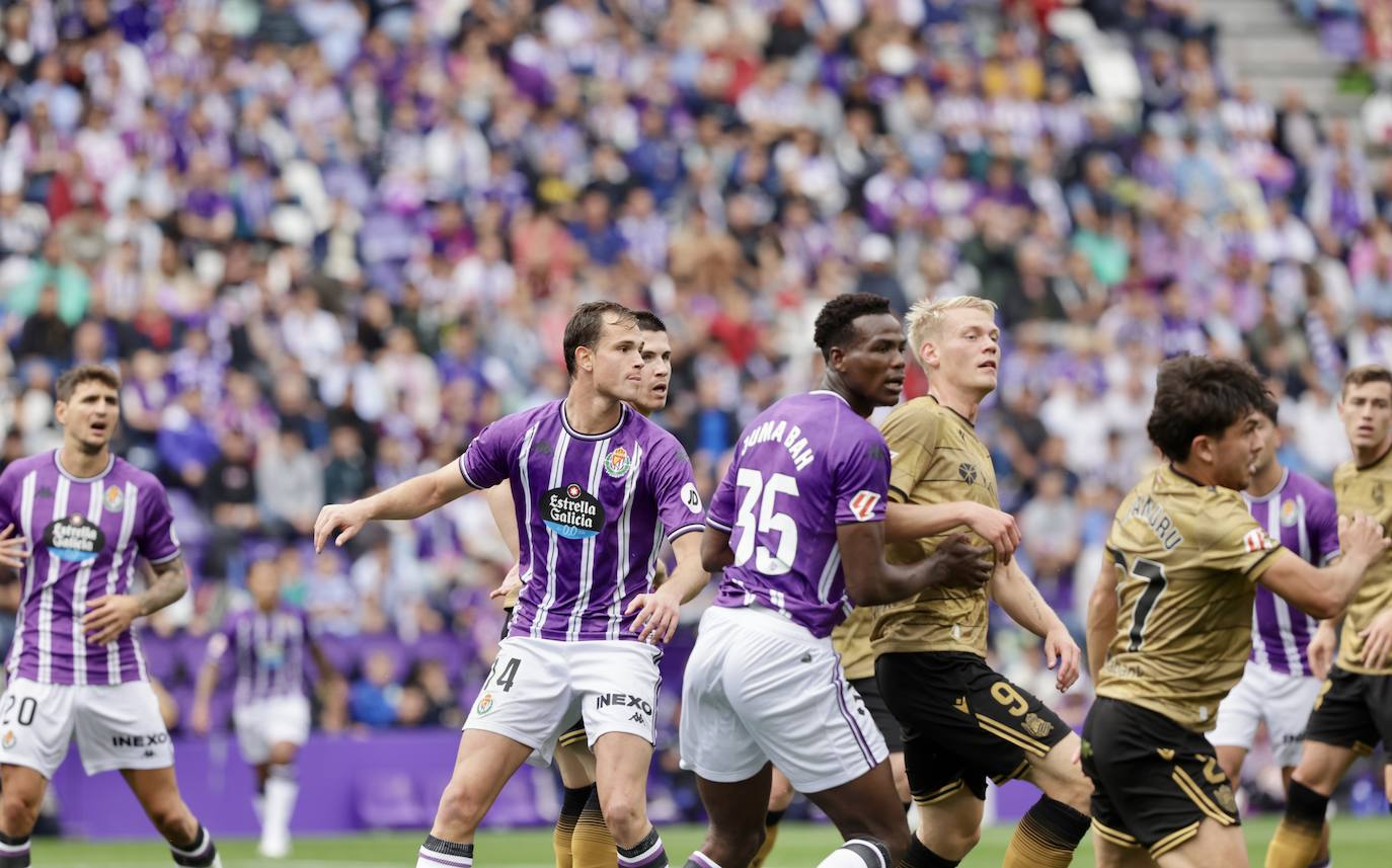 El empate en Zorrilla ante la Real Sociedad, en imágenes