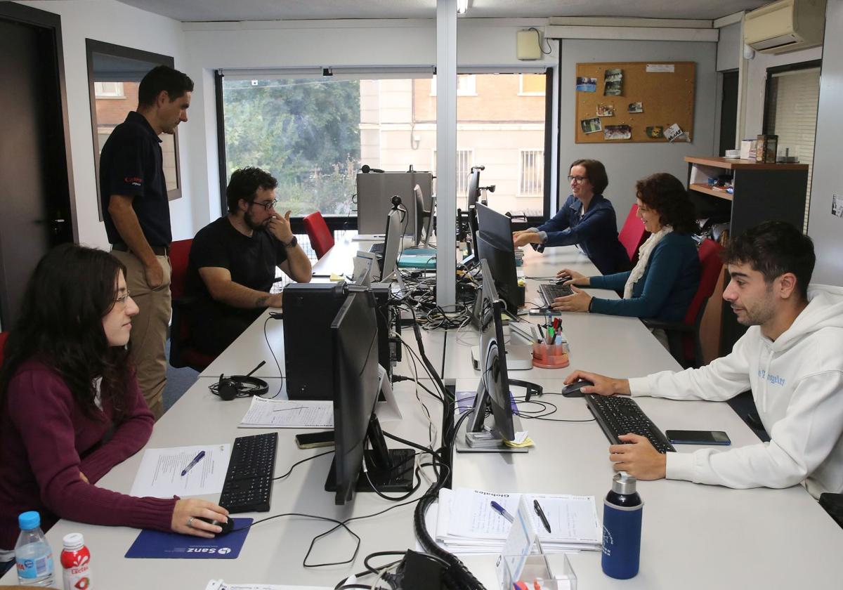 Trabajadores de una empresa tecnológica en Segovia.