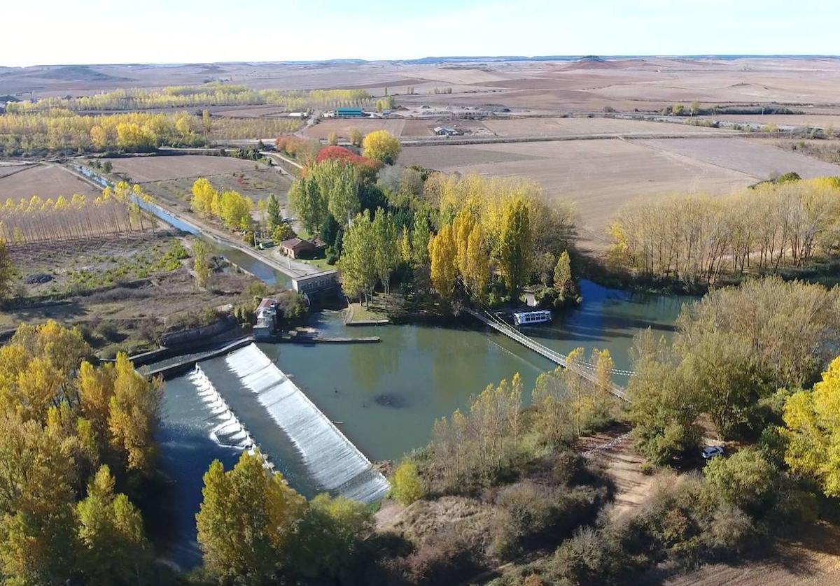 Vista del Canal del Pisuerga, a la altura del Herrera.