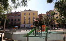 Plaza de Somorrostro, en el barrio de Santa Eulalia.