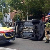 Herida una mujer en un aparatoso vuelco junto al centro de salud de Covaresa