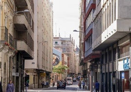 La calle López Gómez de Valladolid.