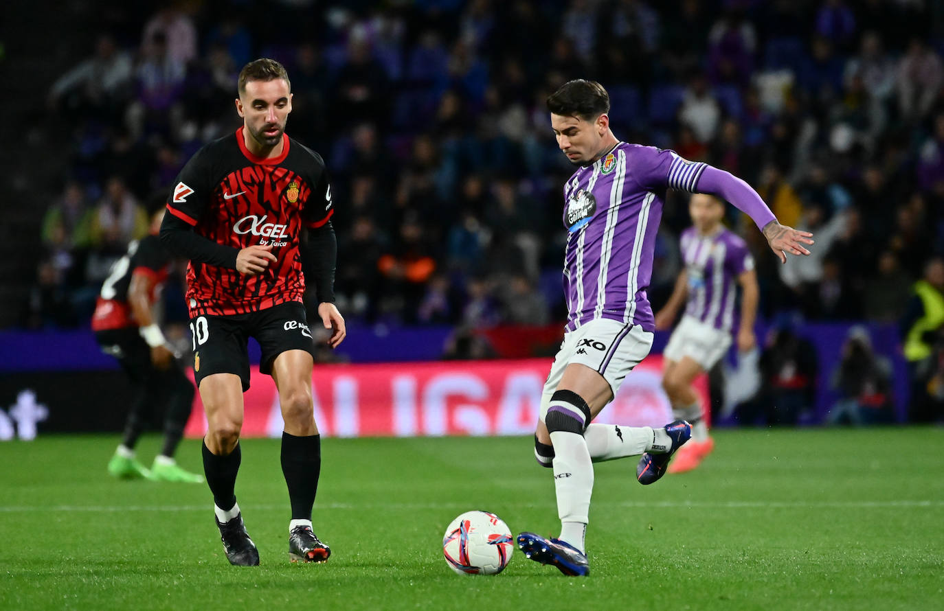 La derrota en casa del Real Valladolid frente al Mallorca, en imágenes