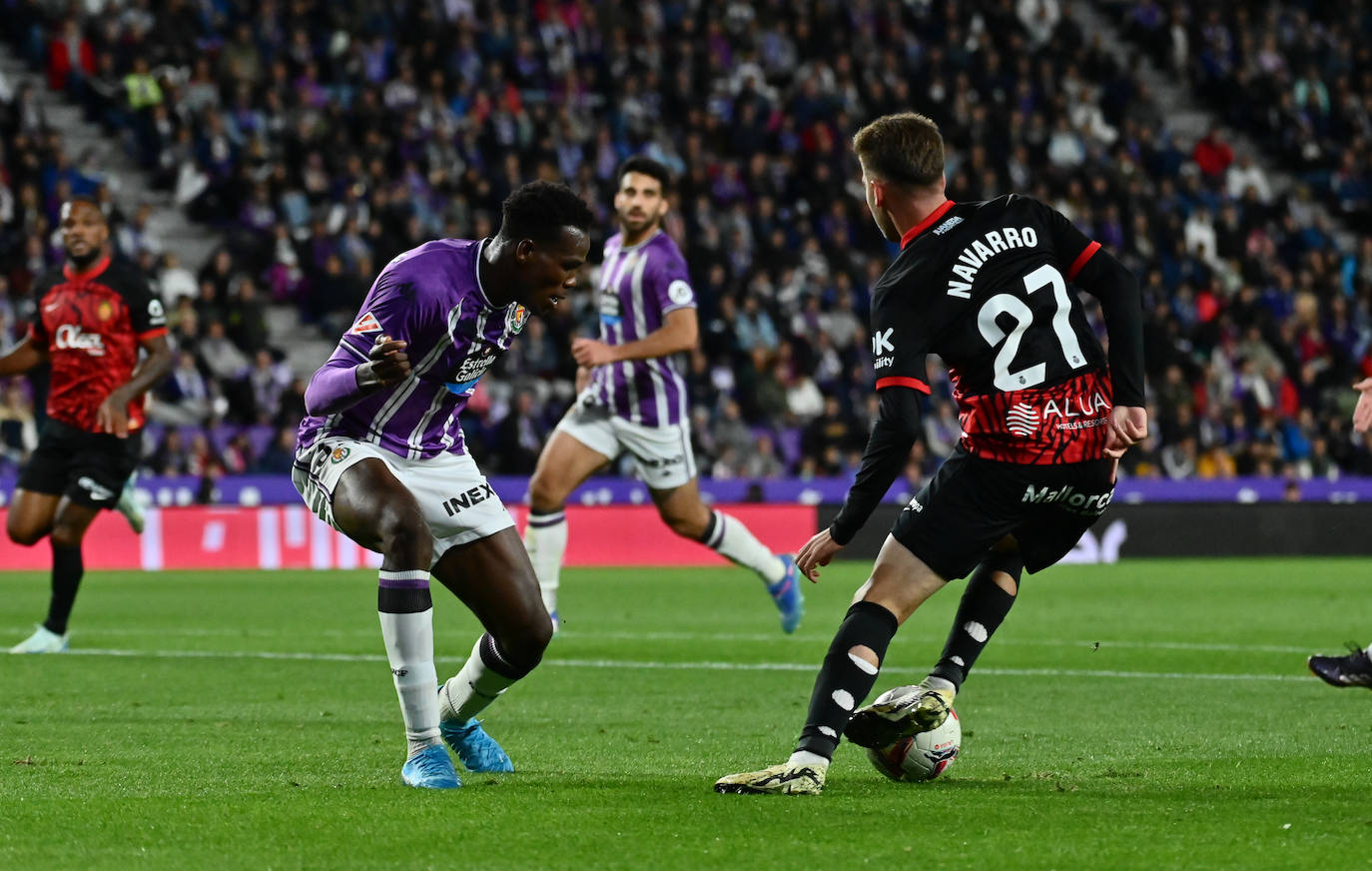 La derrota en casa del Real Valladolid frente al Mallorca, en imágenes