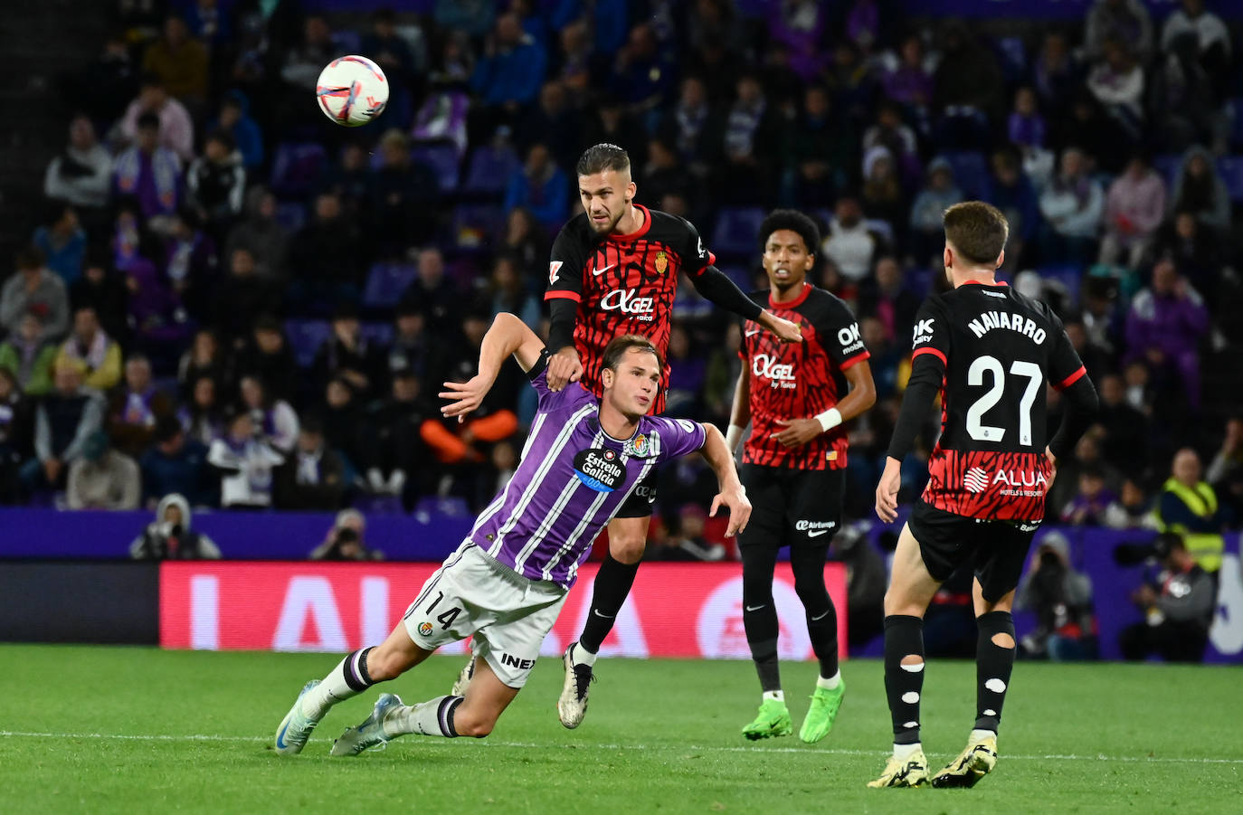 La derrota en casa del Real Valladolid frente al Mallorca, en imágenes