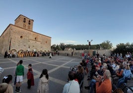 Representación de la batalla entre Pedro I y Enrique de Trastámara.