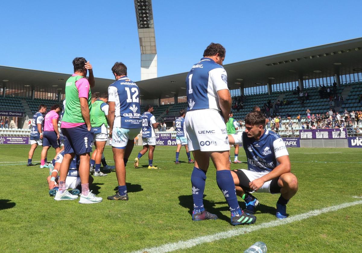 Jugadores del VRAC, tras caer en la final de la Supercopa.